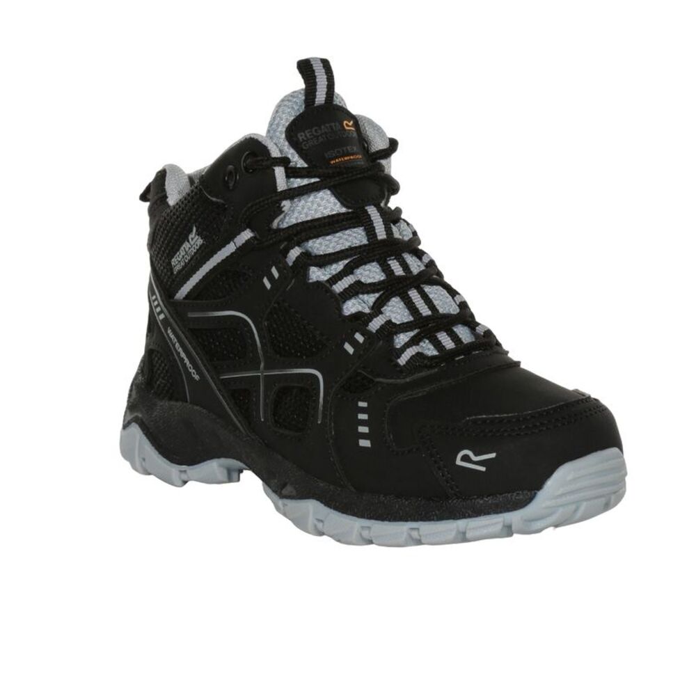 Regatta Childrens/Kids Vendeavour Walking Boots / Black/Light Steel